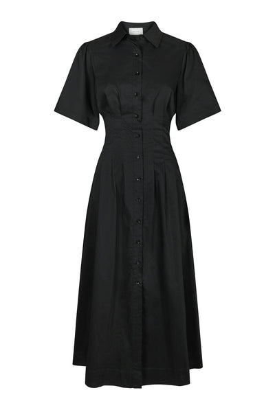 Baia Poplin Dress Svart - 165343 Thumbnail