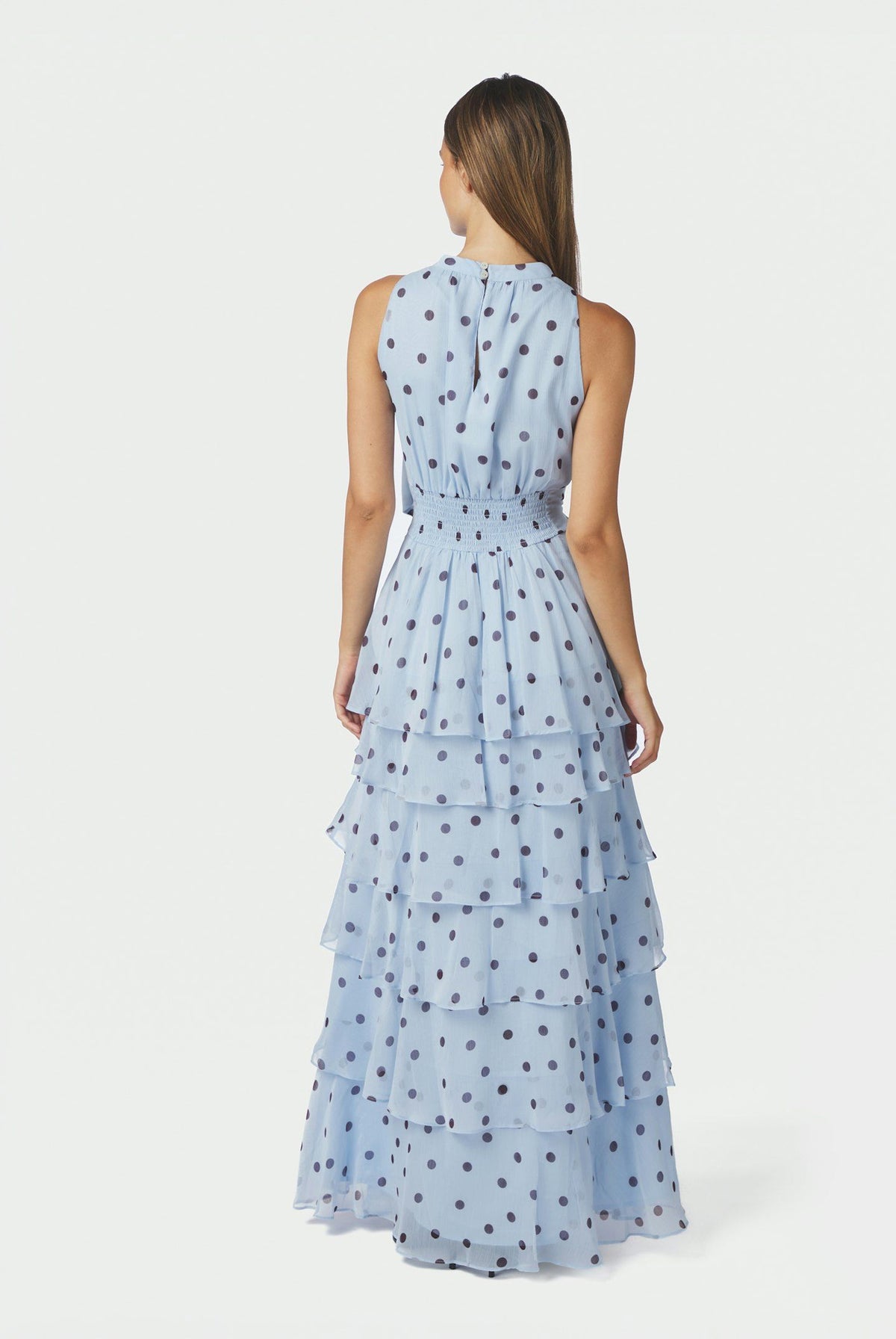 Marli Big Dot Dress Light Blue - 167758