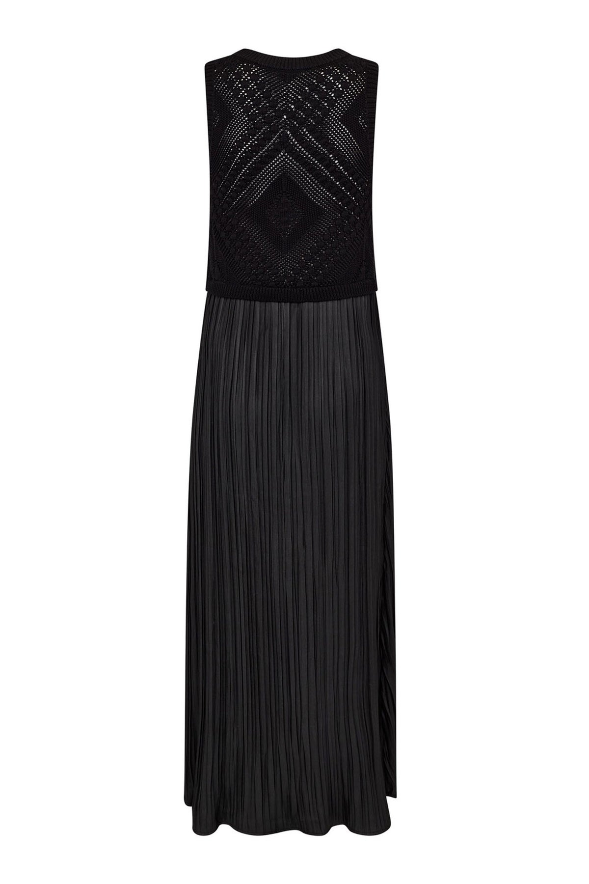 TammyCC Plissé Mix Dress 96-Black - 46059