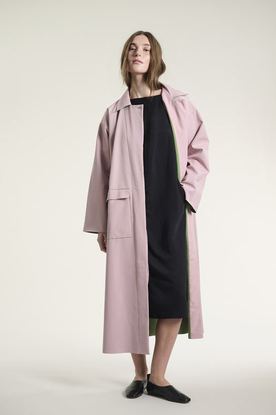 Tanoshi lång kappa Dusty Pink - 261-2465-5626 Thumbnail