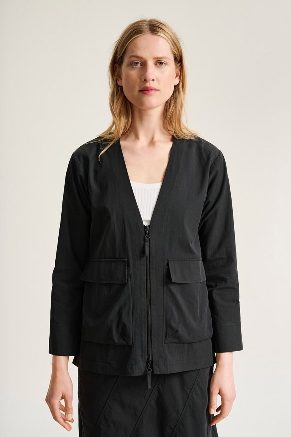Tazuke jacka med dragkedja Black - 266-2492-5939