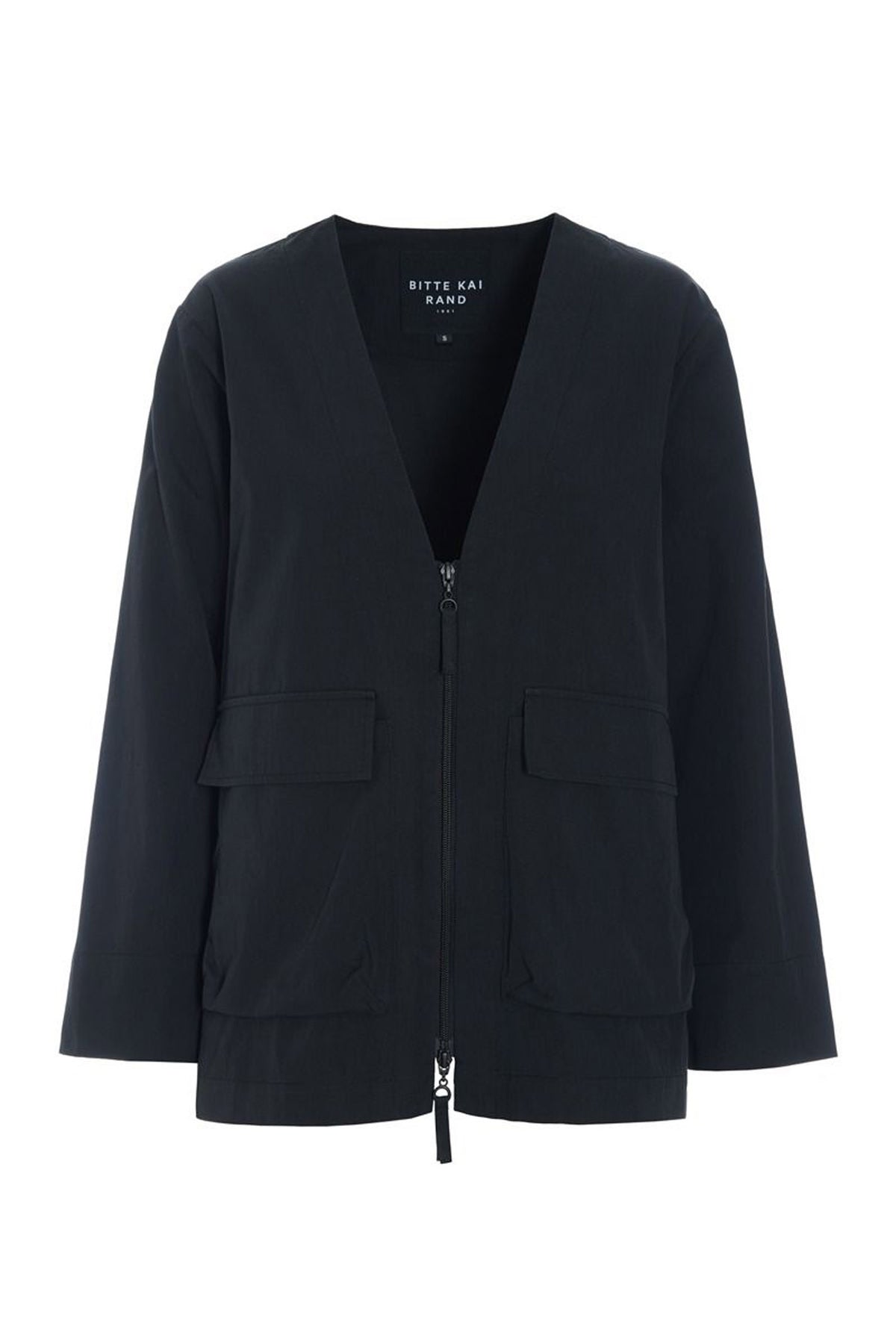 Tazuke jacka med dragkedja Black - 266-2492-5939