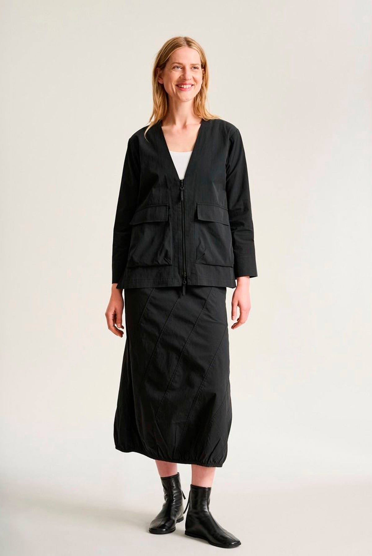 Tazuke lång kjol Black - 266-2492-5943