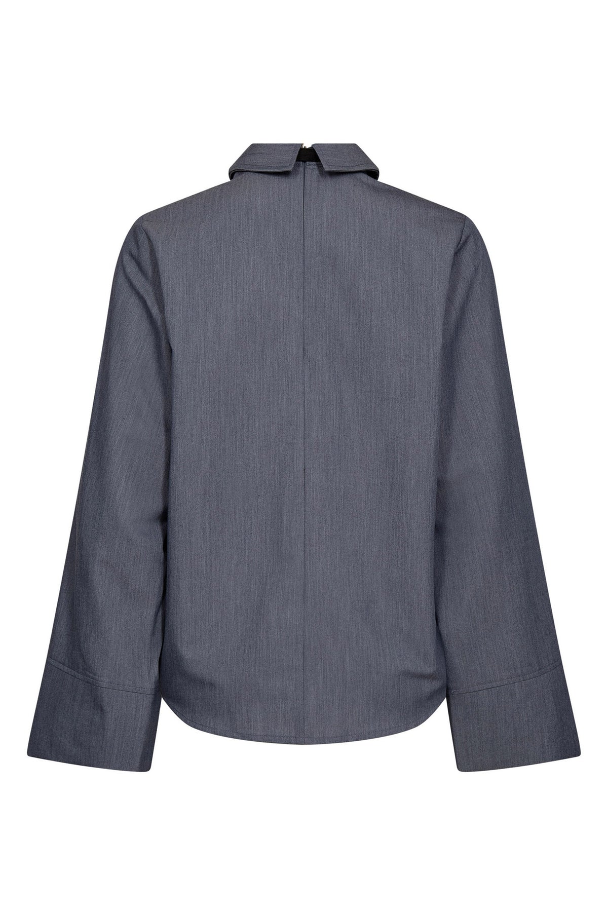 TengaCC Tie Blouse 586-Dusty Blue - 45044