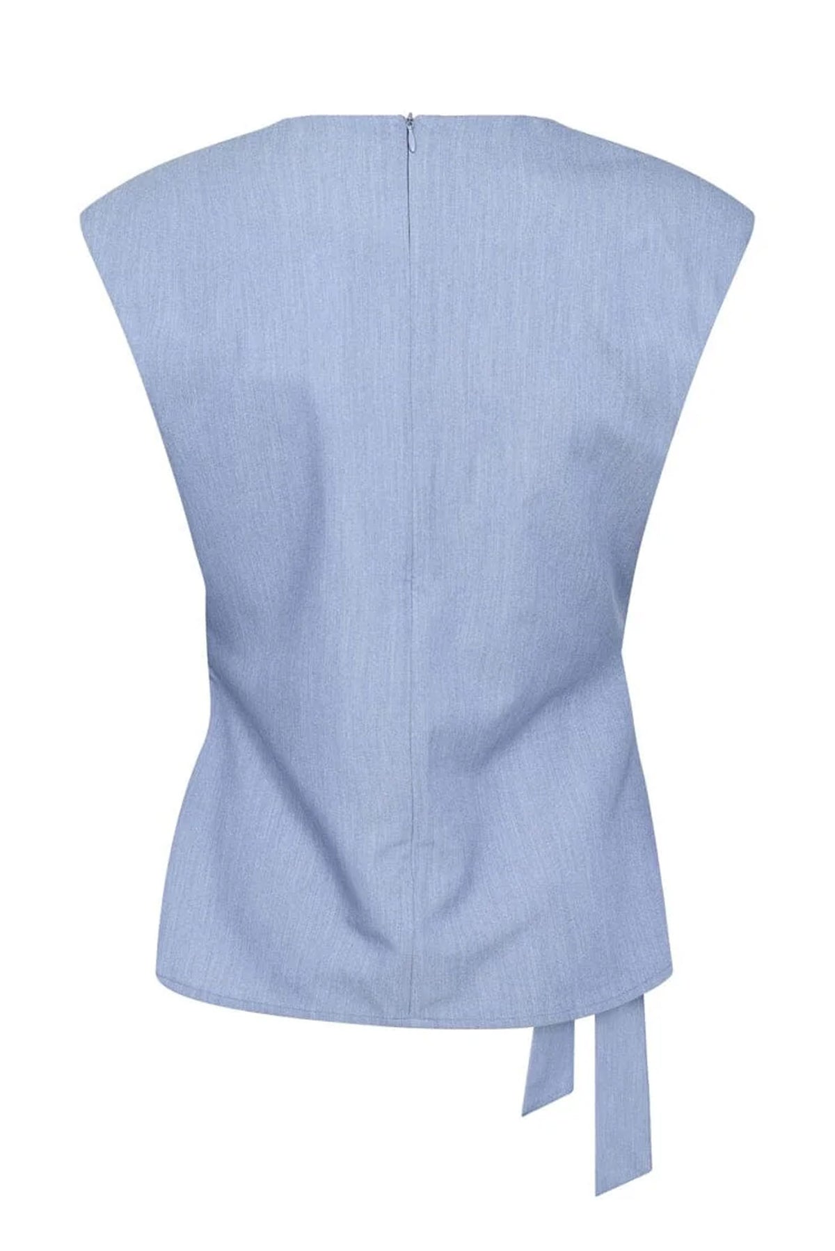 TennyCC Pleat Top 552-Denim blue - 45198