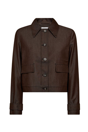 TerryCC Denimjacka 145-Mörkbrun - 30325