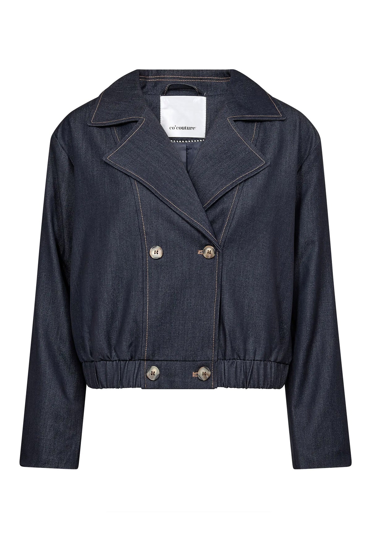 TerryCC Dubbelknäppt Kavaj 45006-Navy Denim - 500106