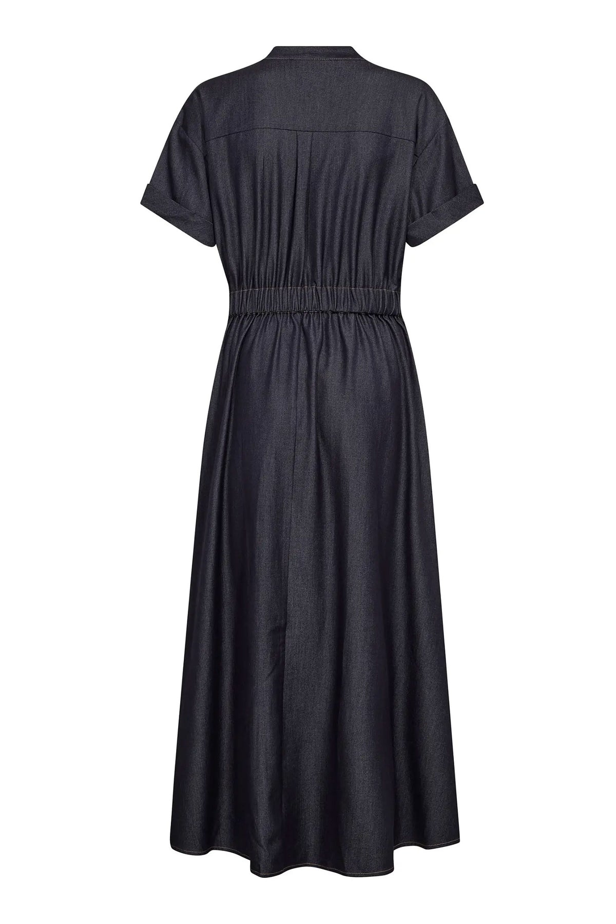 TerryCC Wrap SS Klänning 40007-Navy - 500423
