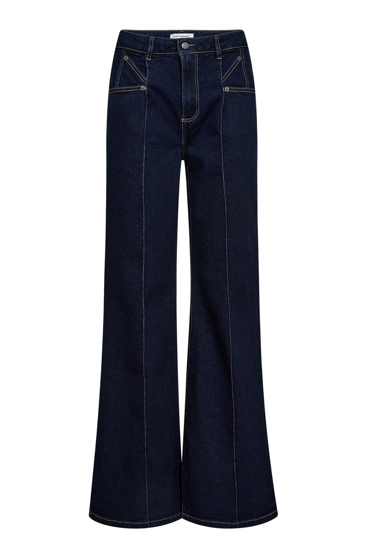 TheoCC Wide Jeans 555-Mörk denim - 31604