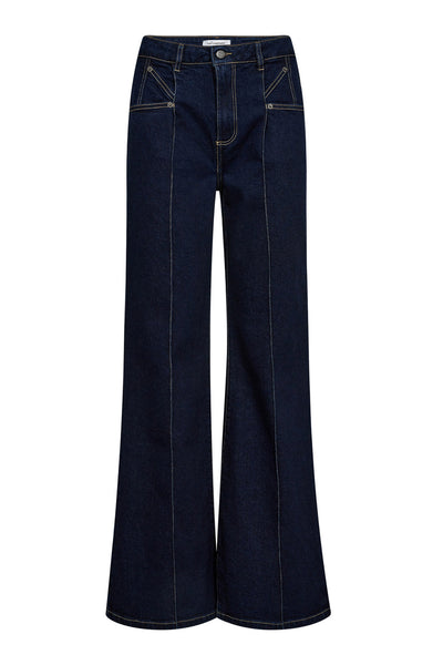 TheoCC Wide Jeans 555-Mörk denim - 31604 Thumbnail