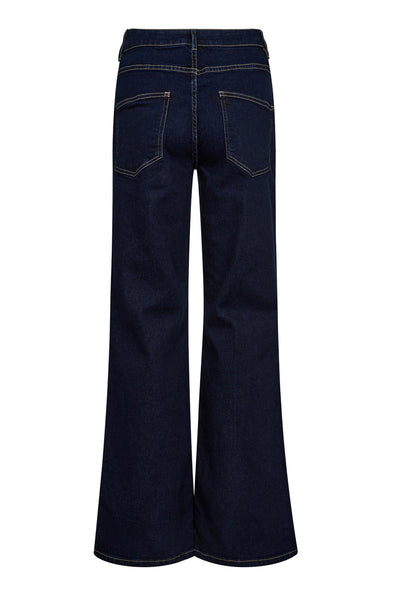 TheoCC Wide Jeans 555-Mörk denim - 31604 Thumbnail