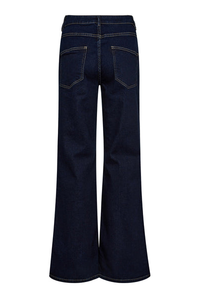 TheoCC Wide LL Jeans 555-Mörk denim - 31652 Thumbnail