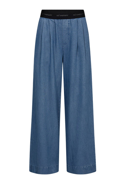 TillyCC Logo Pant 552-Denimblå - 41075 Thumbnail