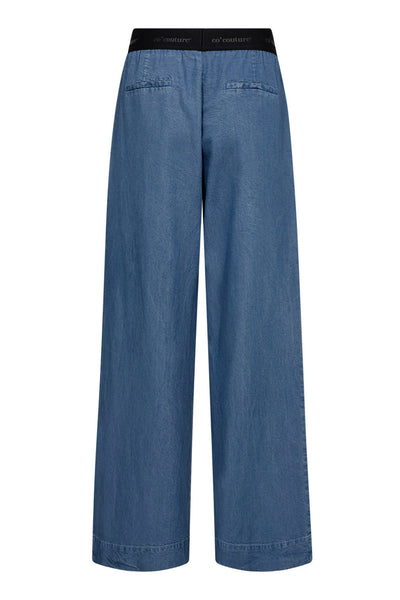 TillyCC Logo Pant 552-Denimblå - 41075 Thumbnail