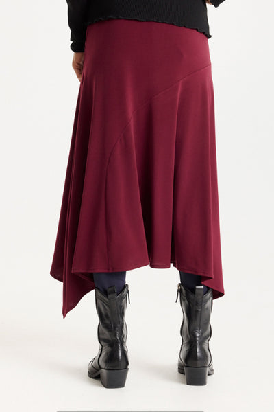 Tina kjol vinröd - 16898 Thumbnail