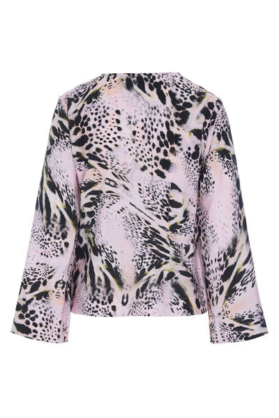 Tsuki blus med v-ringning KALEIDOSCOPE ORCHID - 262-2470-5712 Thumbnail