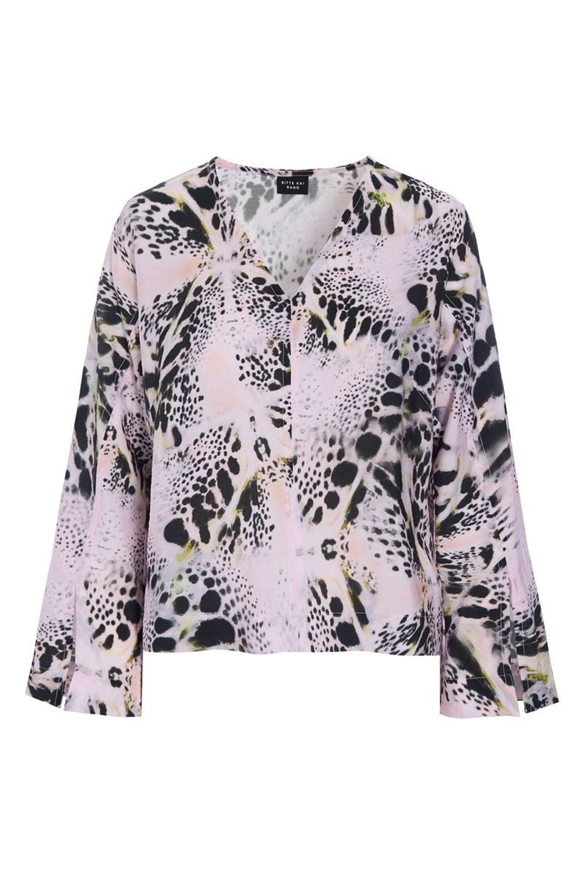 Tsuki blus med v-ringning KALEIDOSCOPE ORCHID - 262-2470-5712