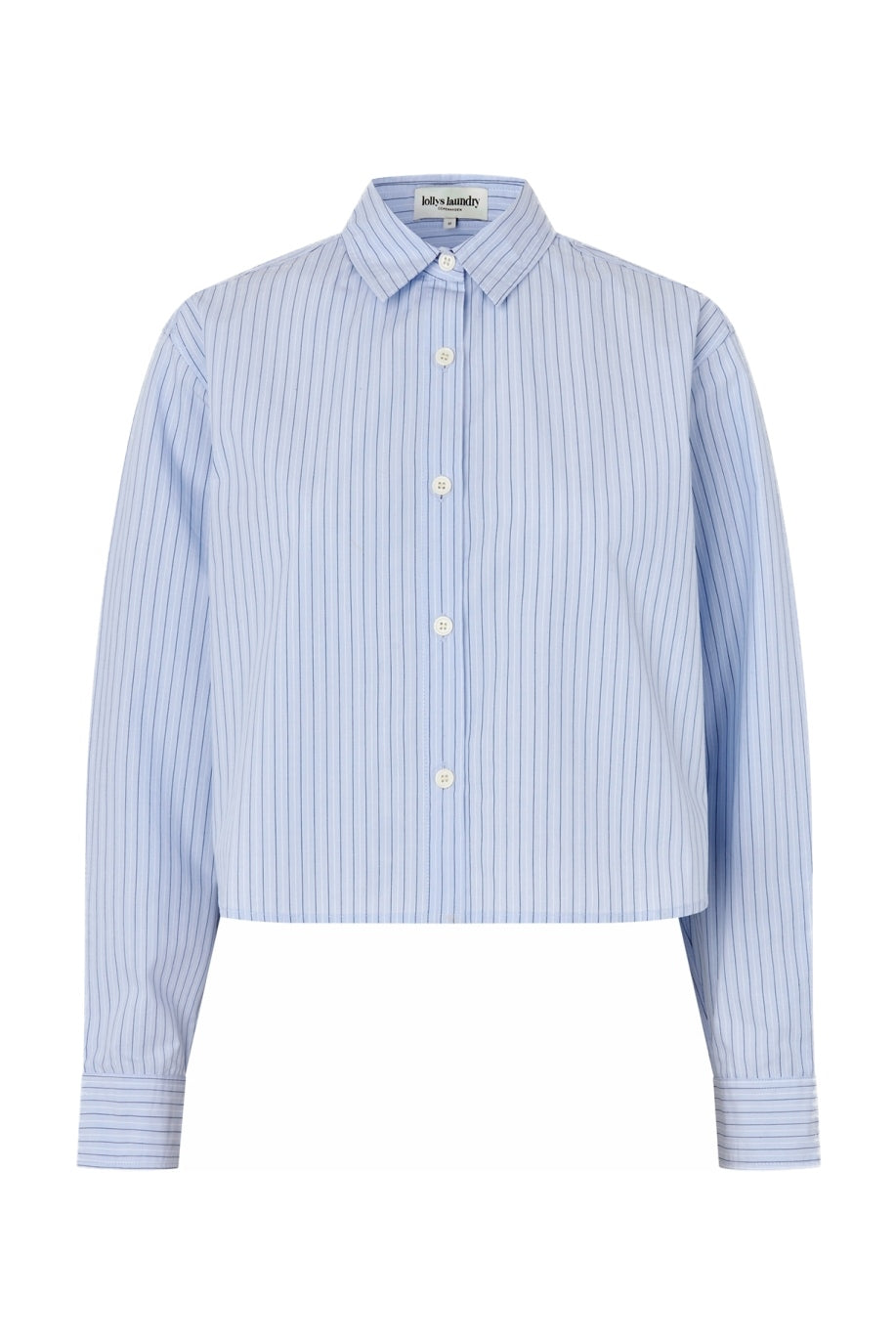 Marinall Cropped Shirt Ls Ljusblå - 26416-1023