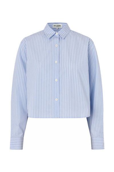 Marinall Cropped Shirt Ls Ljusblå - 26416-1023 Thumbnail