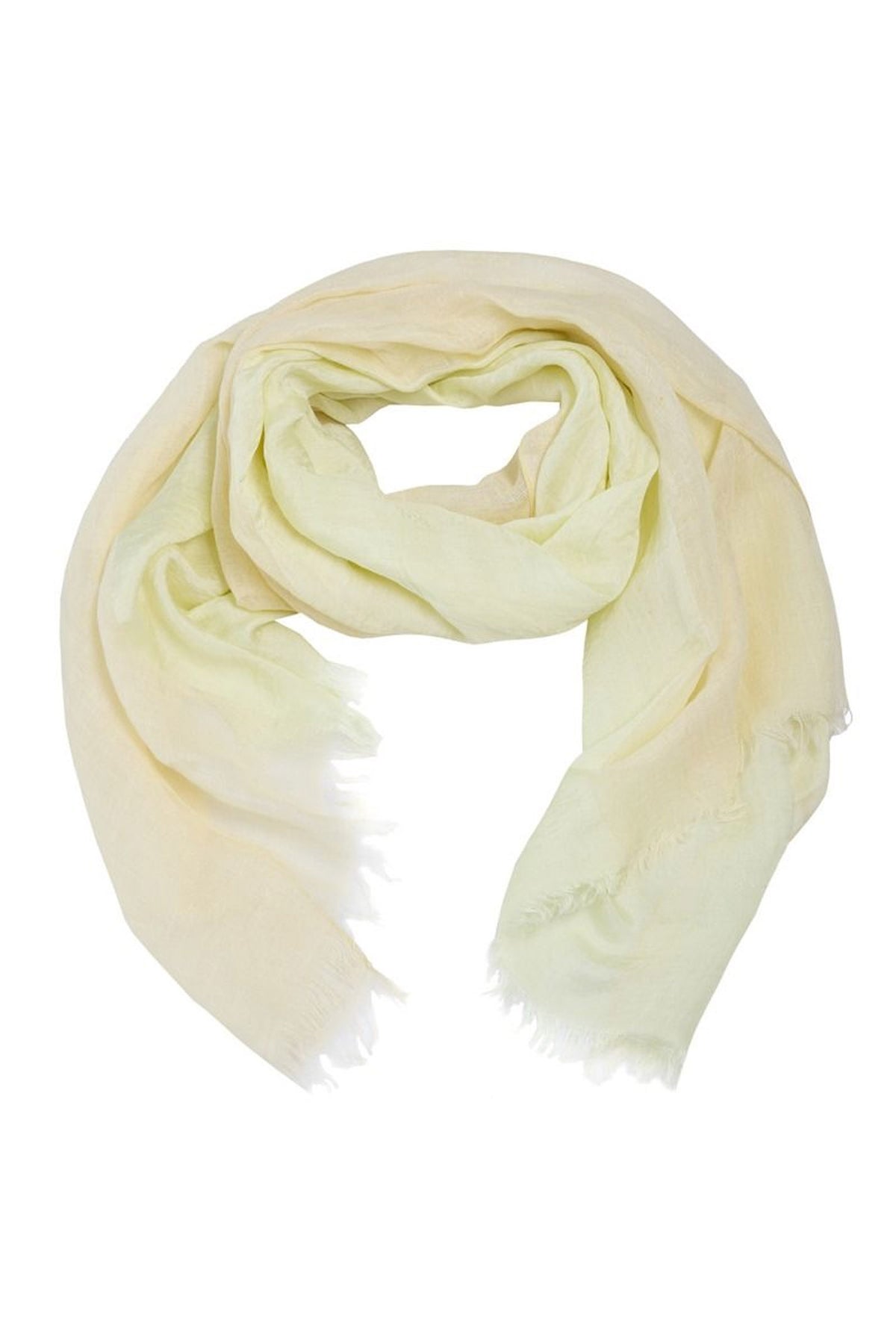 Two tone scarf PERNOD/LIME CREAM - 261-5123-5751