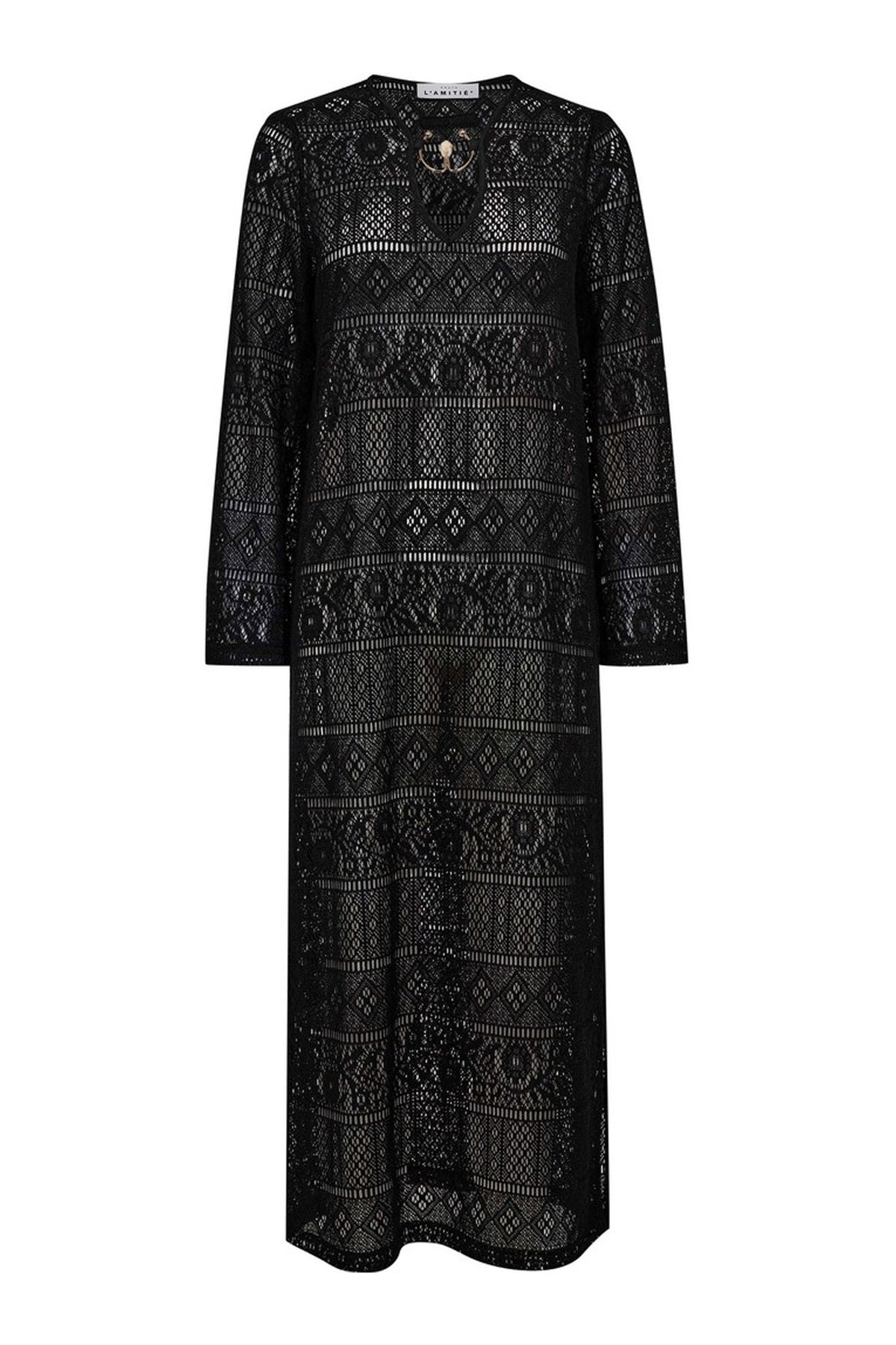 Utopia Lace LS Buckle HL10081 Klänning Svart