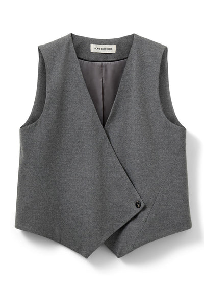 VIRGINIASW VEST 8000 Grå mel - S253185 Thumbnail