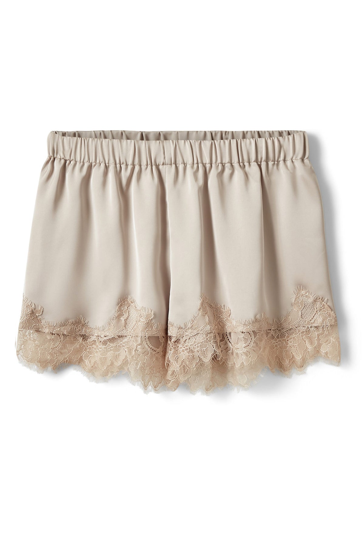Vada spetsdetaljerade shorts Feather Gray - S262326