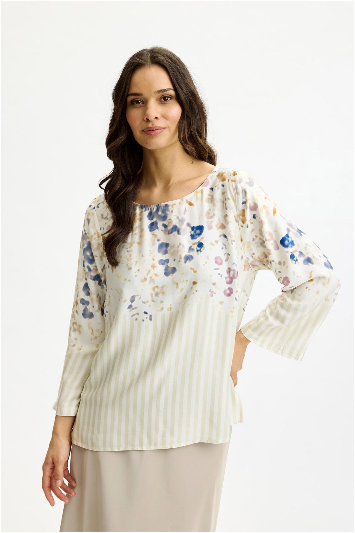 Valentina blus OFF WHITE - 17143