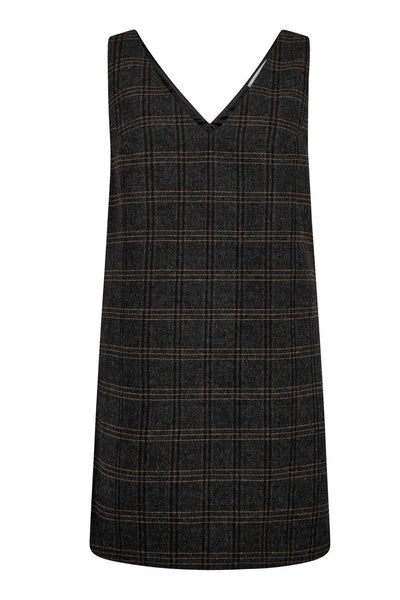 ValerieCC Spencer V-Dress 140-Mörkgrå - 36523 Thumbnail