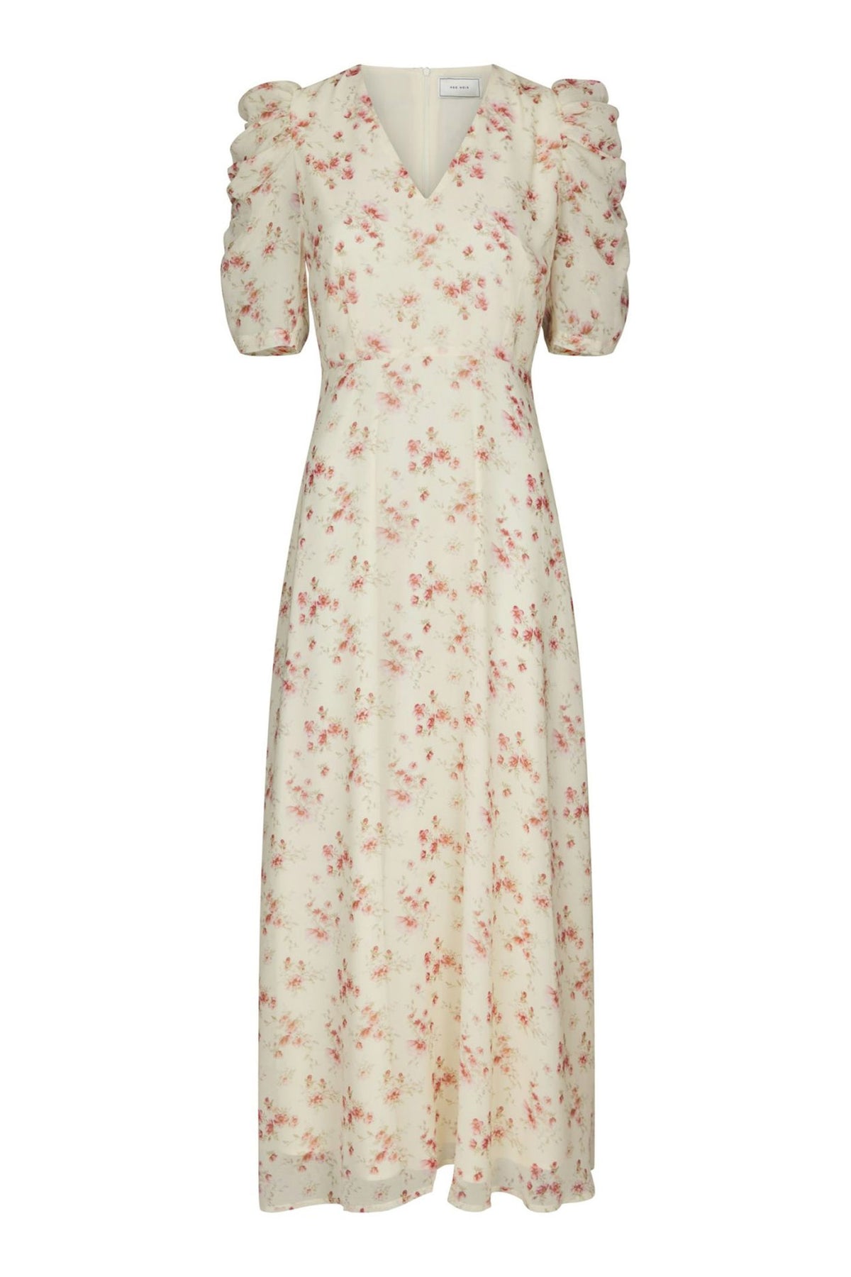 Vira Floral Klänning Creme - 169209