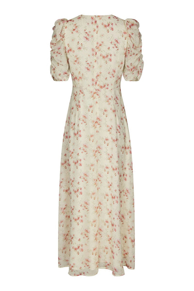 Vira Floral Klänning Creme - 169209 Thumbnail