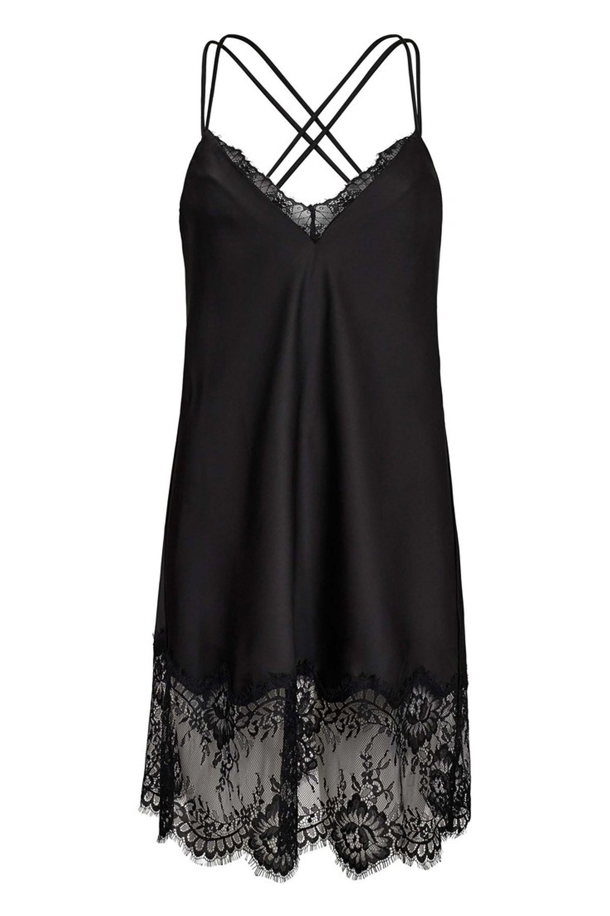 Vista Lingerie Crop Strap Dres Black - HL10586