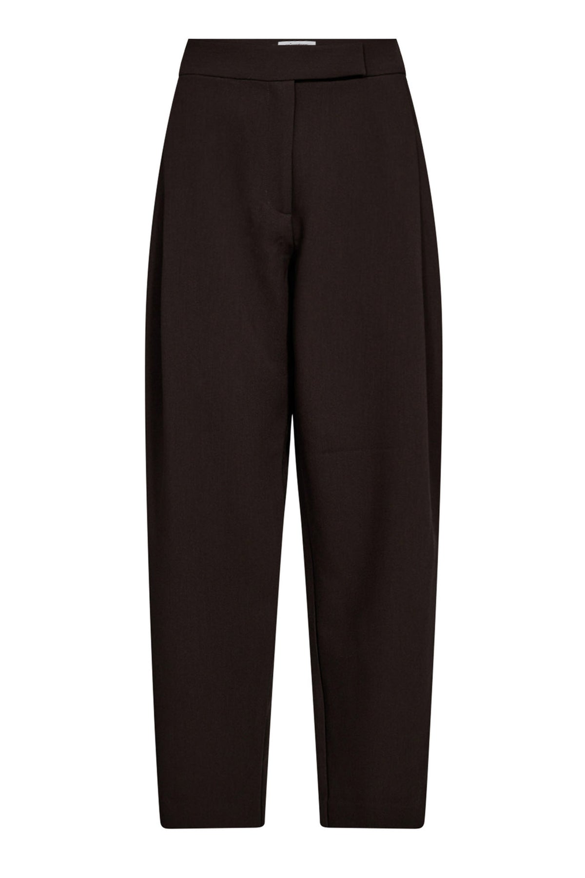 VolaCC Carrot Pleat LL Pant 145-Mörkbrun - 31561