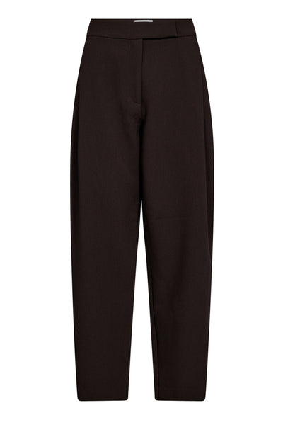 VolaCC Carrot Pleat LL Pant 145-Mörkbrun - 31561 Thumbnail