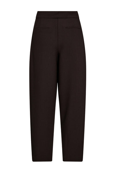 VolaCC Carrot Pleat LL Pant 145-Mörkbrun - 31561 Thumbnail