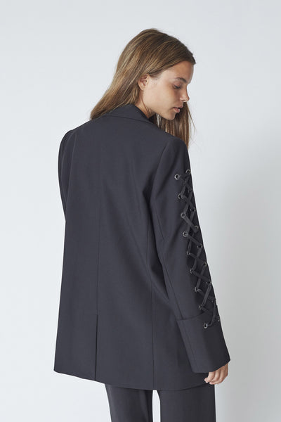 VolaCC Eyelet Blazer 96-Black - 30284 Thumbnail