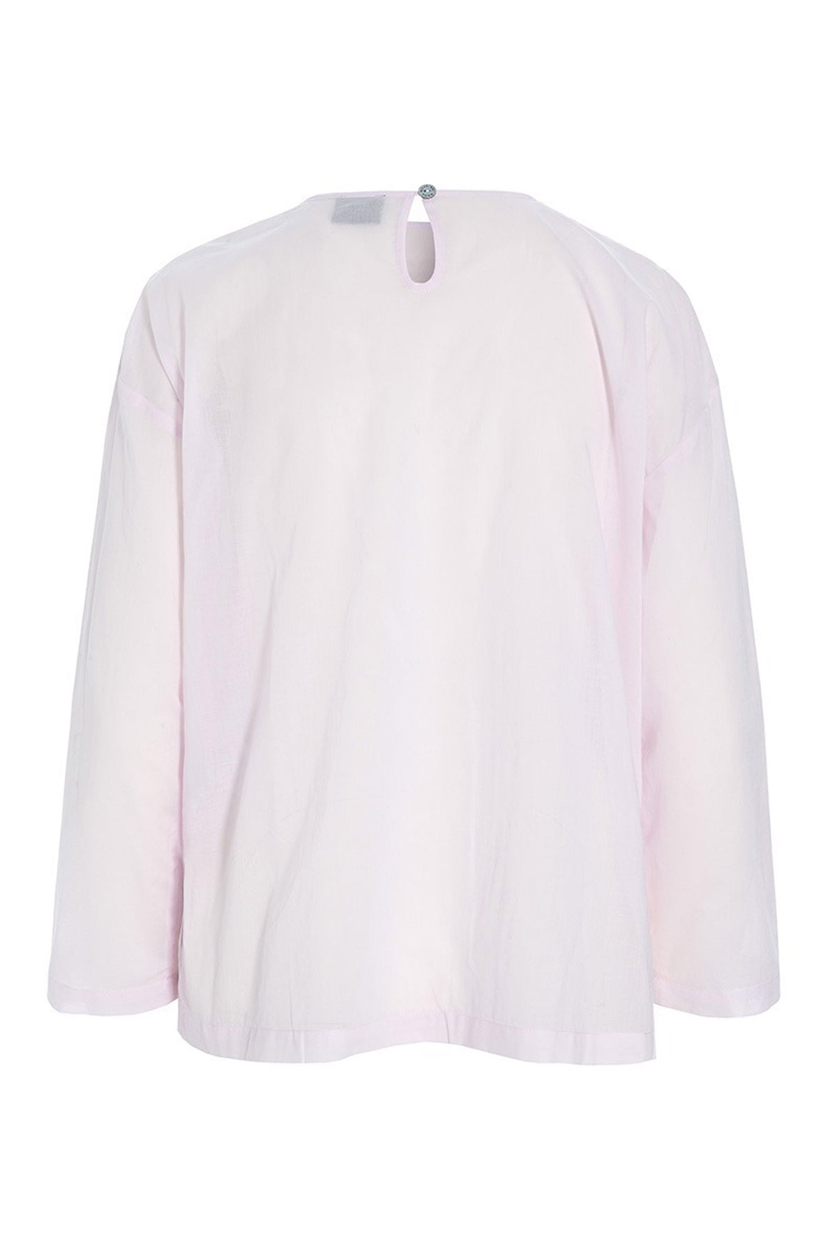 Washi voile-blus med volanger Blush - 257-2357-5428