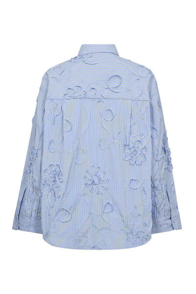 XavierCC Avy Stripe Shirt 23-Pale Blue - 45103 Thumbnail