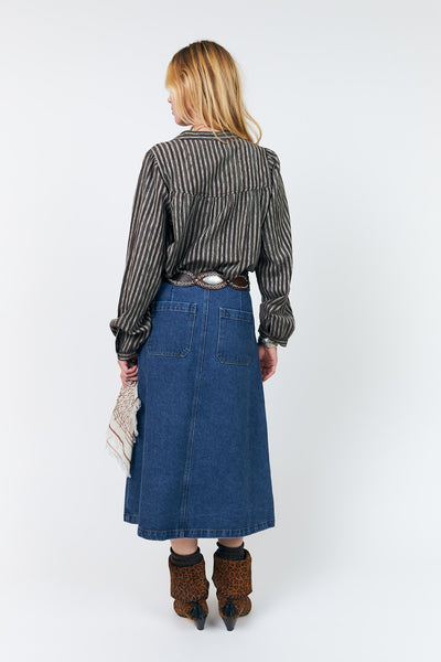 Nickyll Shirt Ls Dark Mokka - 26497-1070 Thumbnail