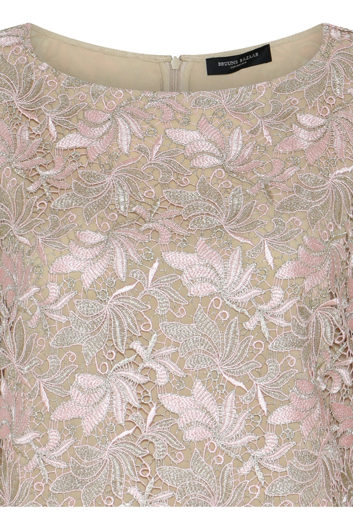 AdonidaBBKeira klänning Rose Gold flower - BBW4861