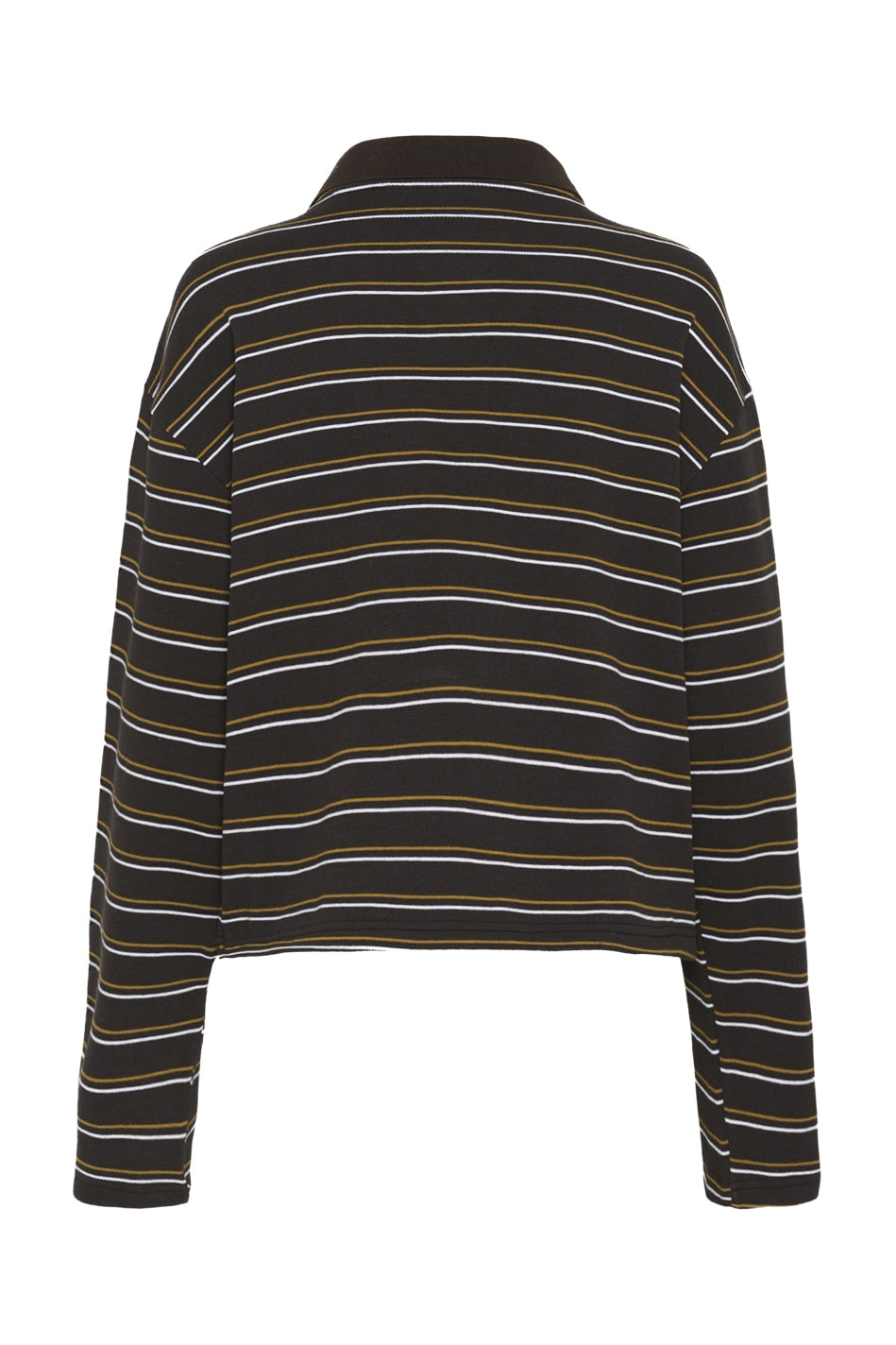 GZpilova LS polo tee Ganache randig - 109843 - 10911483