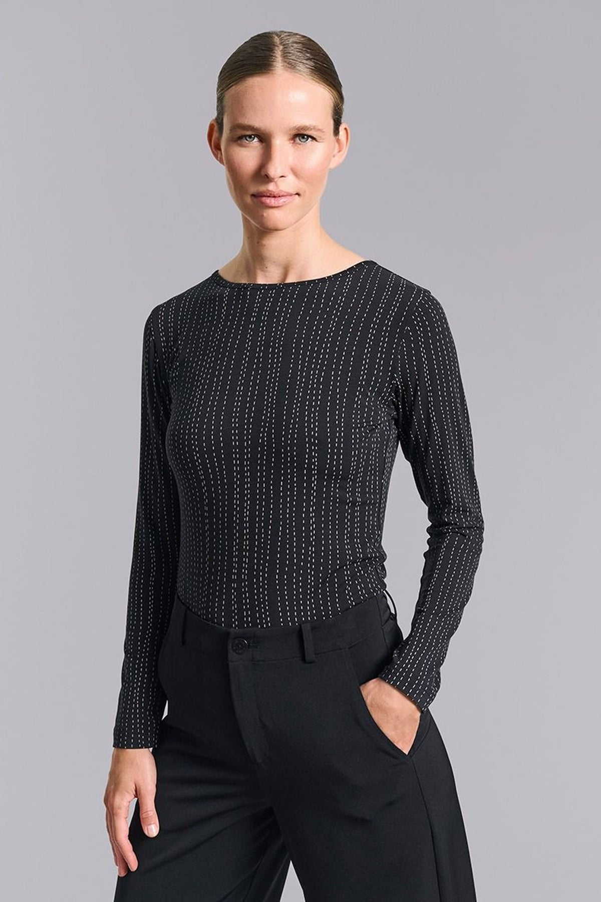 Yakumi blus STITCH STRIPES - 259-4072-4174
