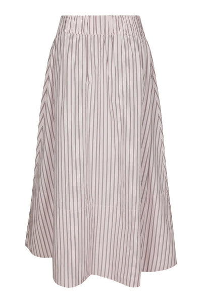 Yara Long Double Stripe Skirt Rose - 169050 Thumbnail