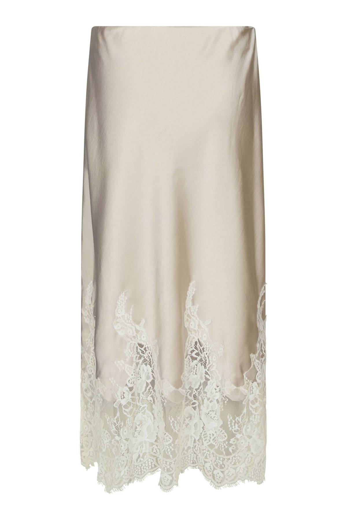 Yelina Heavy Sateen Skirt CHAMPAGNE - 169332