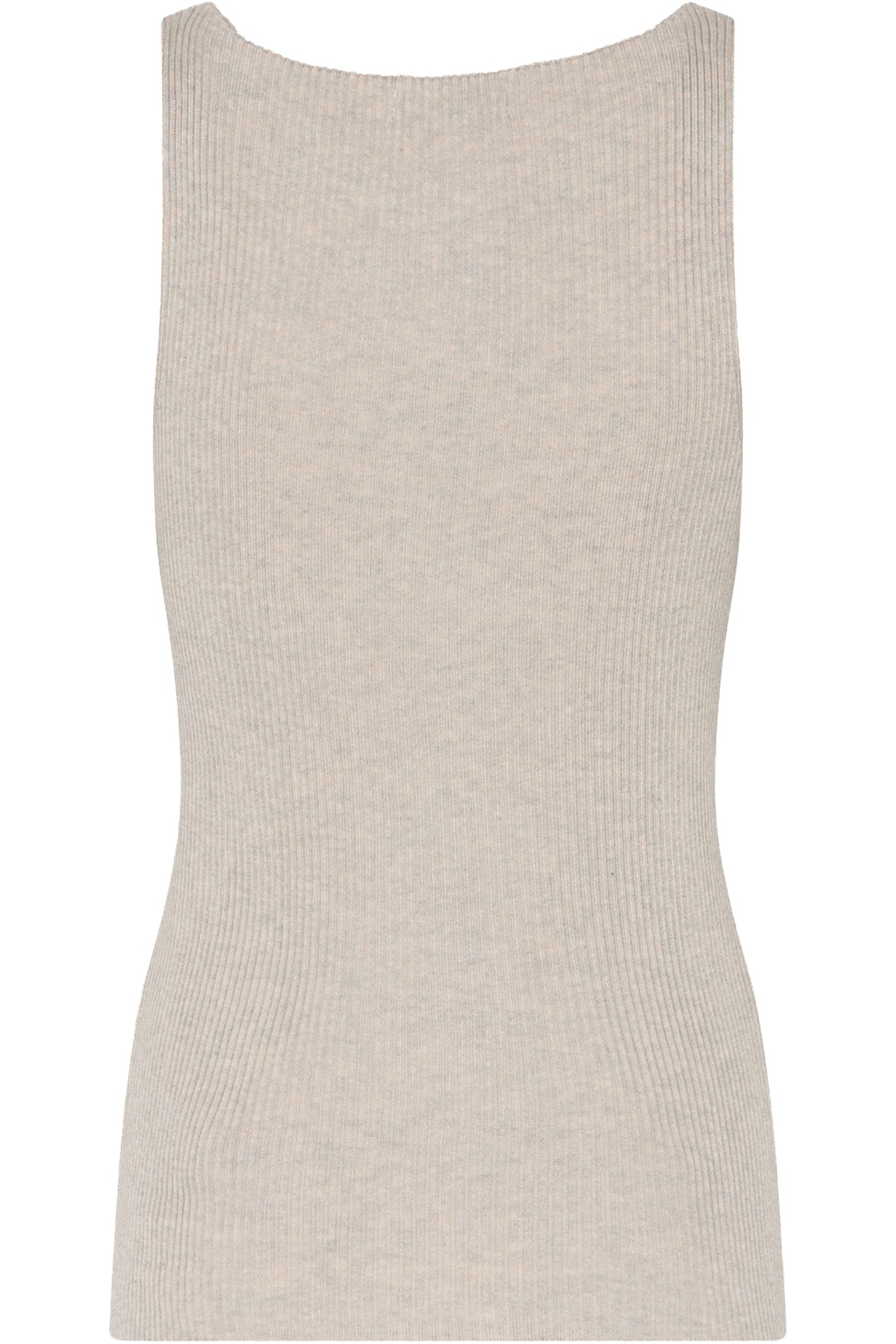 AnemoneBBDiti stickad topp Sand melange - BBW5018