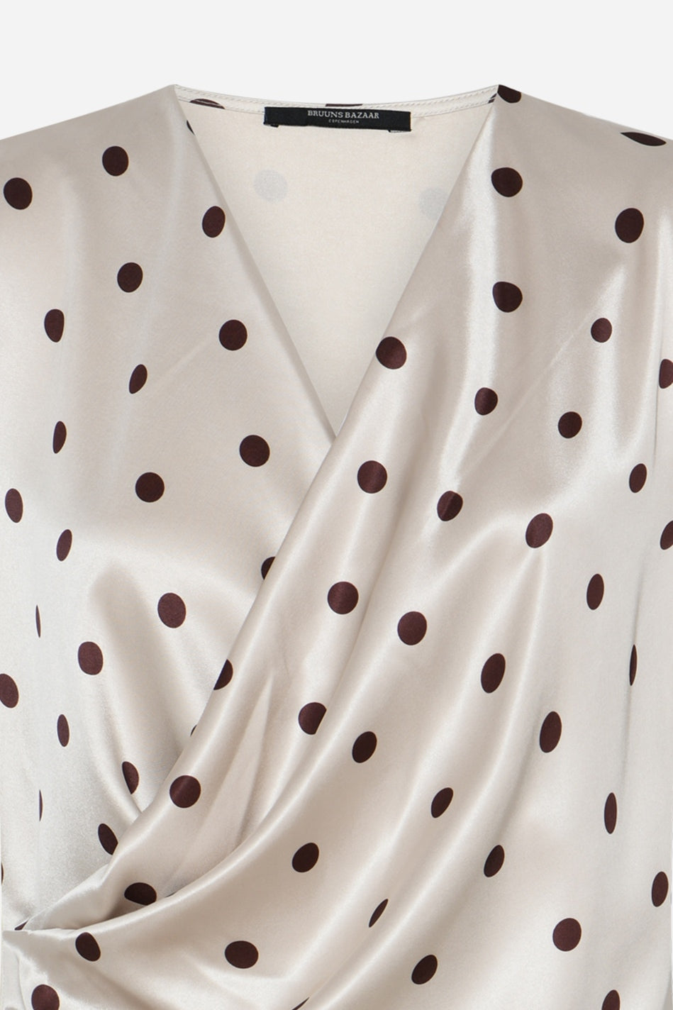 MatzaBBNeema klänning Beige m bruna prickar - BBW5386