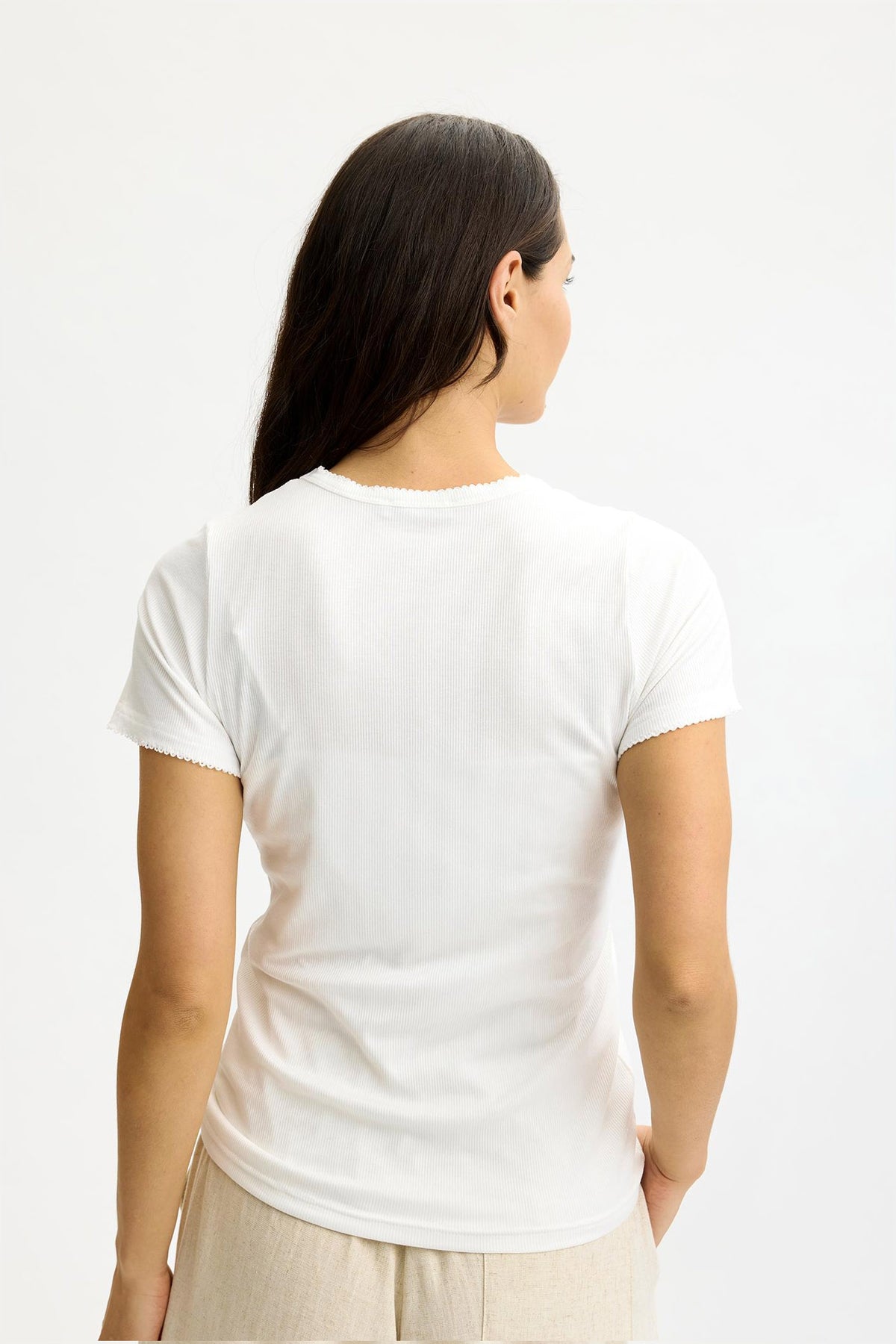 Yvonne t-shirt kort ärm Vit - 17185