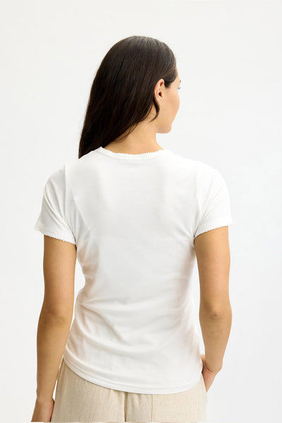 Yvonne t-shirt kort ärm Vit - 17185 Thumbnail