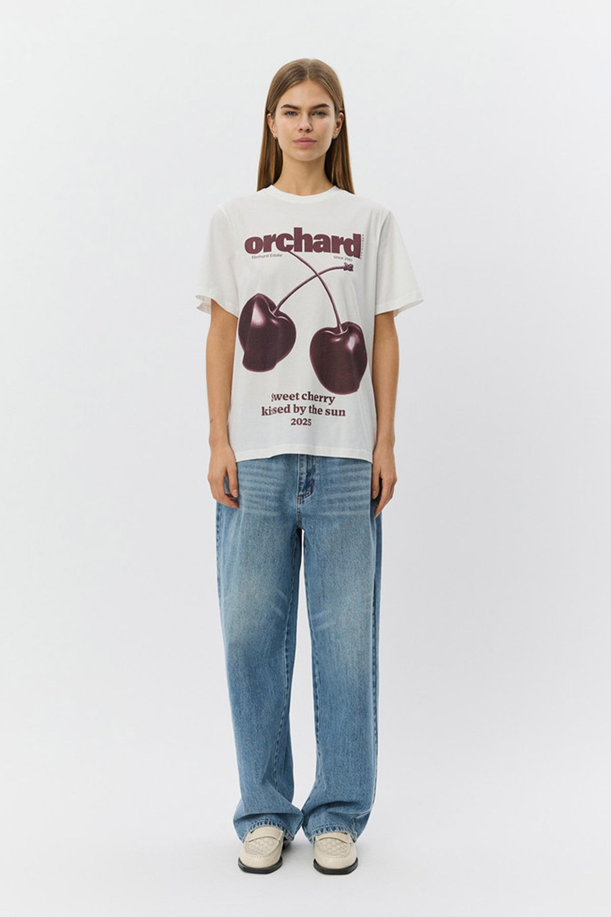 ZENASW PRINTAD T-SHIRT 0124 Snow white - S261445
