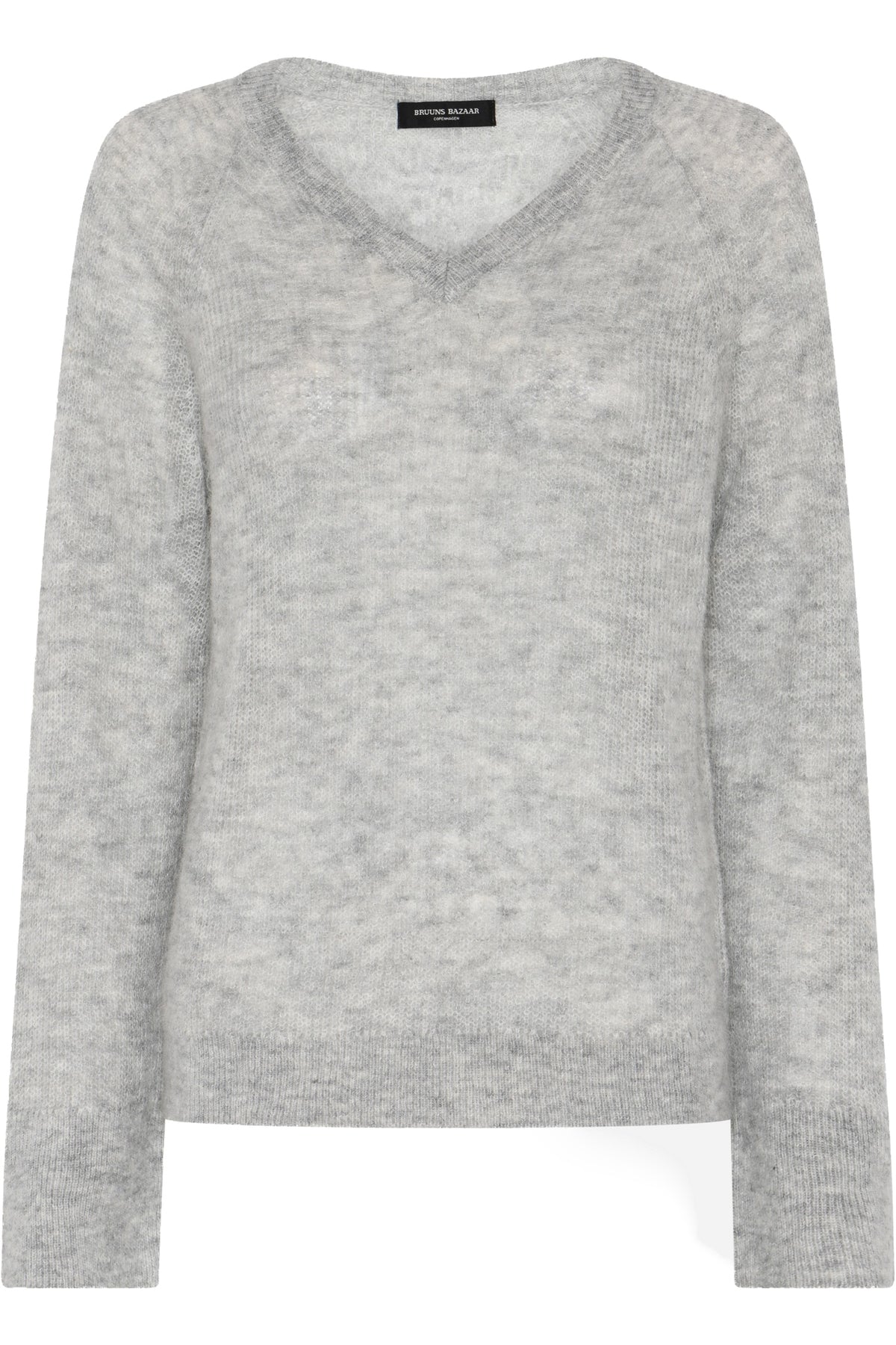 FluffyBBAmera stickad Ljusgrå Melerad - BBW4781